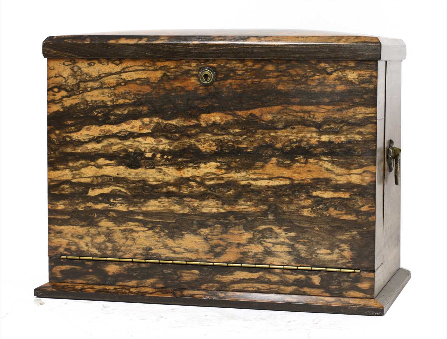 Lot 79 - A coromandel and satinwood-lined writing box