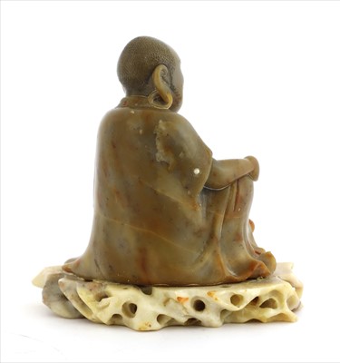 Lot 54 - A Chinese soapstone carving