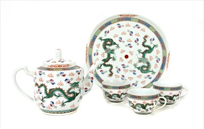 Lot 209 - A Chinese tea service