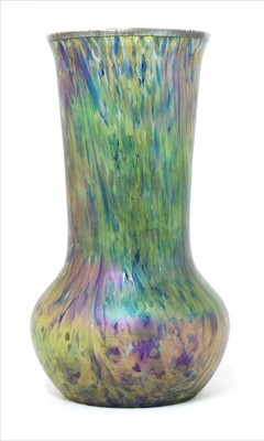 Lot 86 - A Loetz silver overlay glass vase