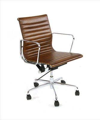 Lot 554 - A chrome office chair