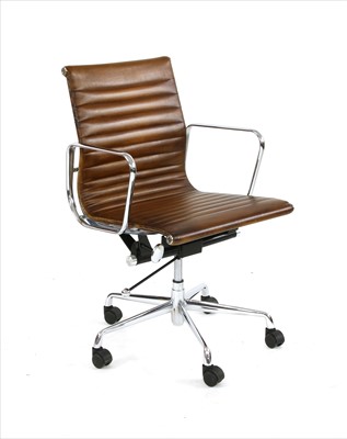 Lot 555 - A chrome office chair