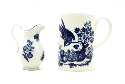 Lot 183 - A Worcester porcelain 'Bird in a Branch' pattern mug
