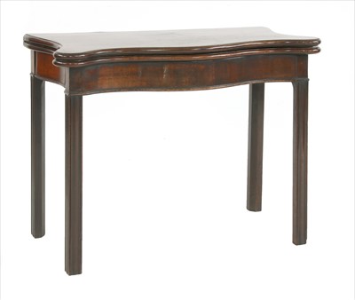 Lot 937 - A George III mahogany card table