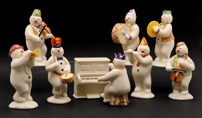 Lot 578 - A Royal Doulton "The Snowman Gift Collection" snowman band