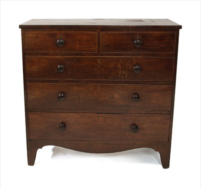 Lot 727 - A Victorian mahogany chest of drawers