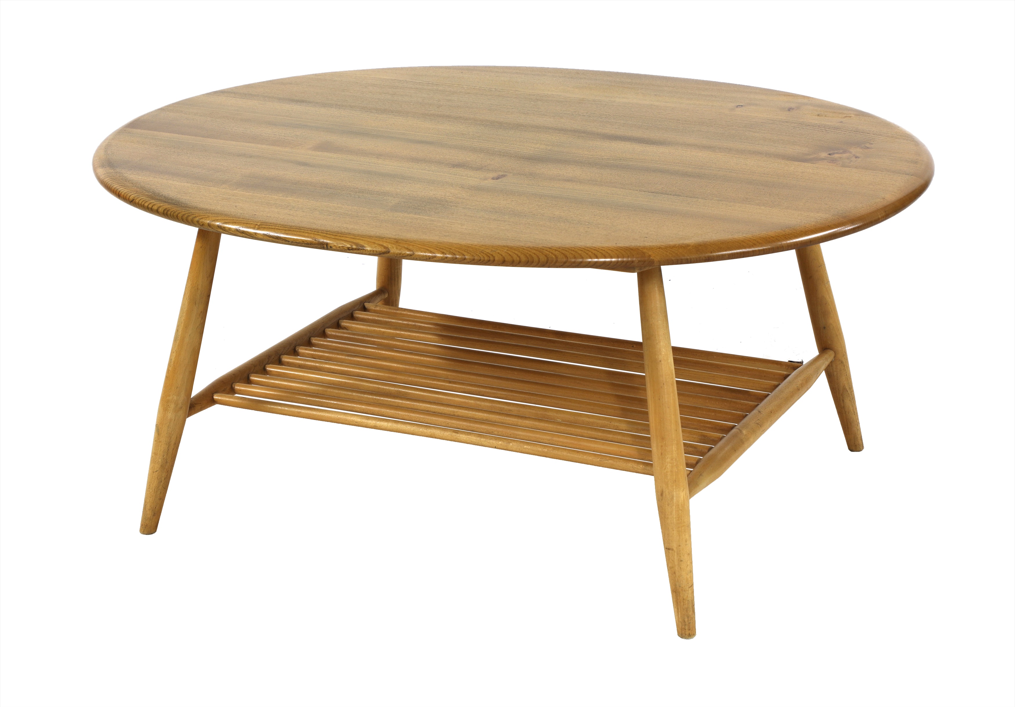 Lot 288 An Ercol oval coffee table,