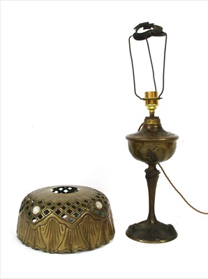 Lot 639A - A French Art Nouveau table lamp