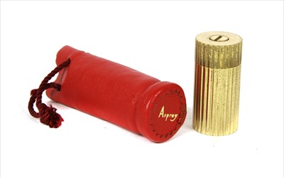 Lot 31 - An Asprey gold plated pepper grinder