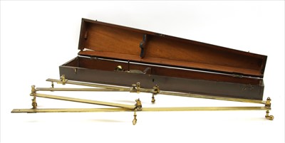Lot 220 - C Blunt brass pantograph in mahogany case