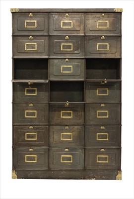 Lot 397 - A French metal cabinet