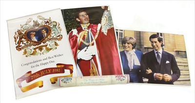 Lot 1183 - Royal interest - items relating to Princess Diana wedding slippers