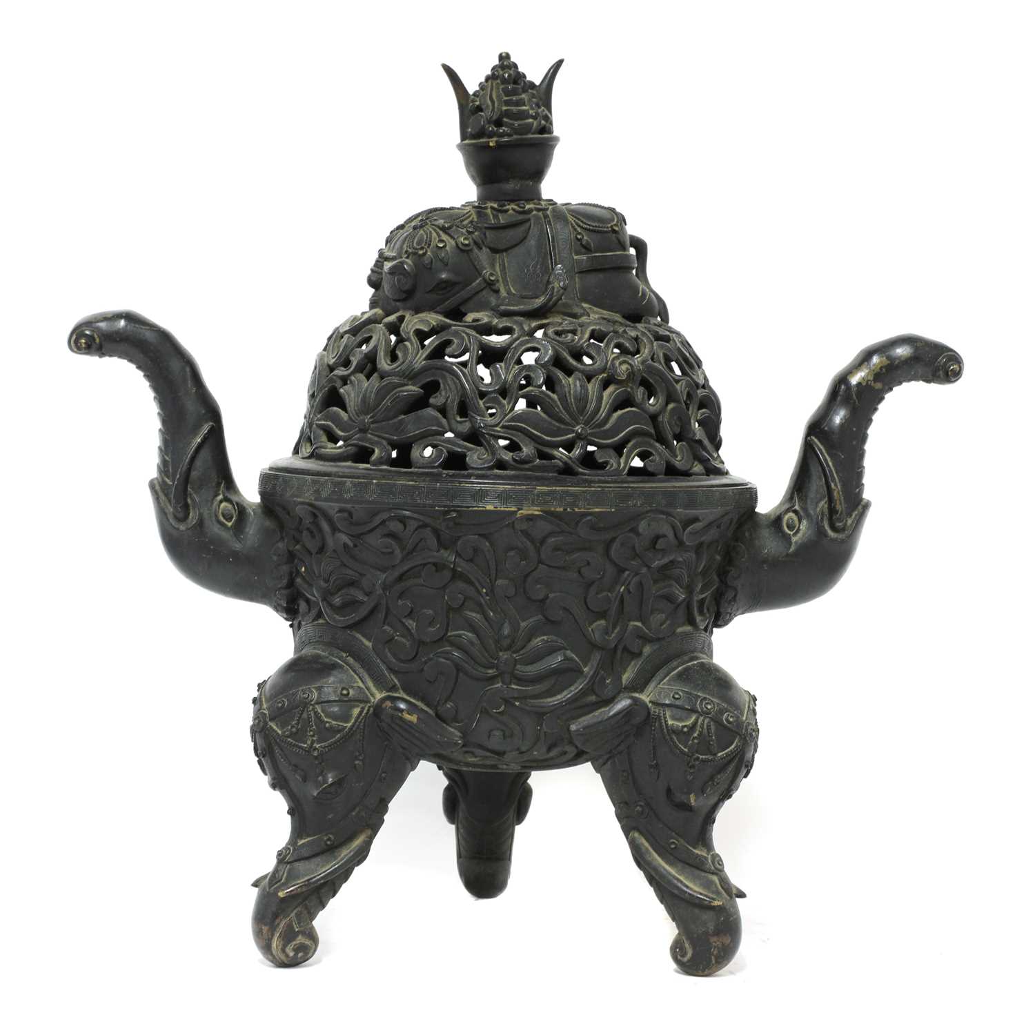 Lot 70 - A Chinese bronze incense burner