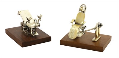 Lot 290 - MINIATURE GYNAECOLOGIST AND DENTIST CHAIRS