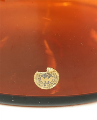 Lot 295 - An Holmegaard amber glass vase