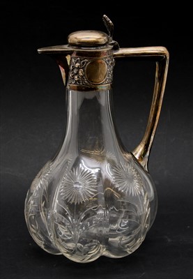 Lot 138 - A late Victorian claret jug by Stevens & Williams