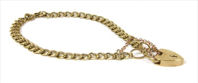 Lot 40 - A 9ct gold double curb link bracelet