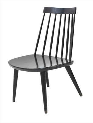 Lot 543 - A Danish ebonised chair