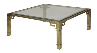 Lot 422 - A brass Mastercraft table