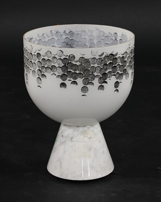 Lot 408 - An Italian glass table lamp