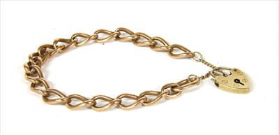 Lot 38 - A 9ct gold curb bracelet