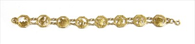 Lot 66 - An Egyptian gold bracelet