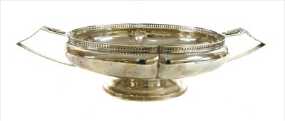 Lot 188 - A silver twin-handled bowl