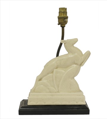 Lot 123 - A French Art Deco moulded antelope