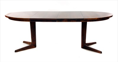 Lot 449 - A Danish rosewood dining table