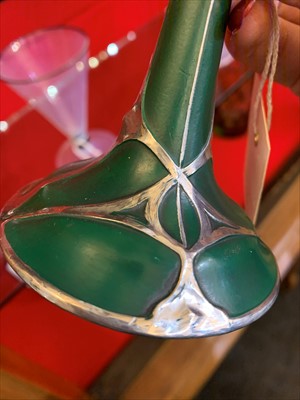 Lot 28 - A set of six Art Nouveau-style wine glasses