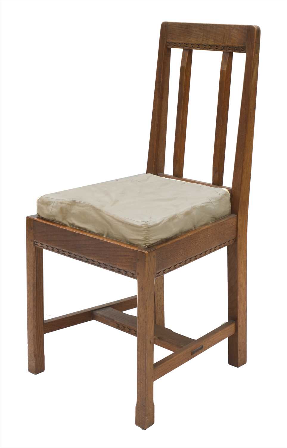 Lot 241 - A walnut side chair