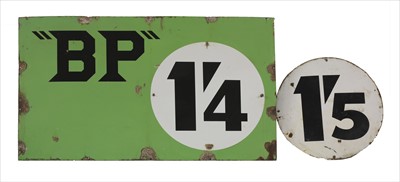 Lot 108 - A BP advertising enamel sign