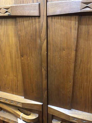 Lot 259 - An oak wardrobe