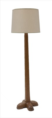 Lot 255 - An oak standard lamp