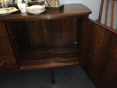 Lot 439 - An Indian rosewood sideboard