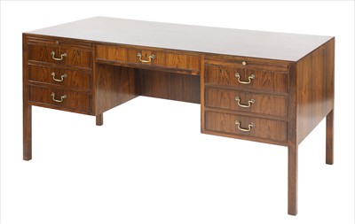 Lot 660 - A Danish rosewood desk