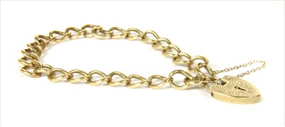 Lot 39 - A 9ct gold curb bracelet