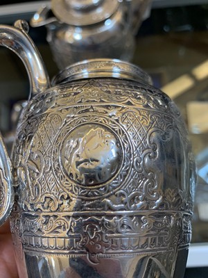 Lot 66 - A Scottish silver four-piece tea set