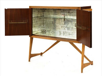 Lot 308 - An Italian rosewood and maple cocktail cabinet