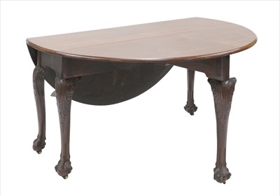 Lot 602 - A George II mahogany pad foot table