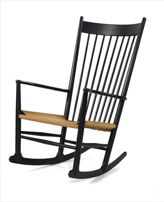 Lot 622 - A 'J16' rocking chair