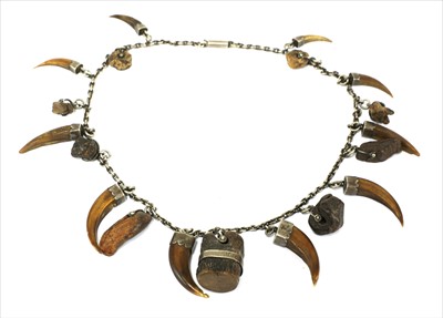 Lot 69 - An African witch doctor's necklace