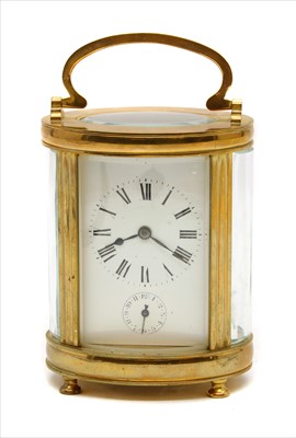 Lot 178 - An early 20th Century gilt metal carriage clock