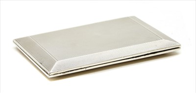 Lot 116 - A silver cigarette case