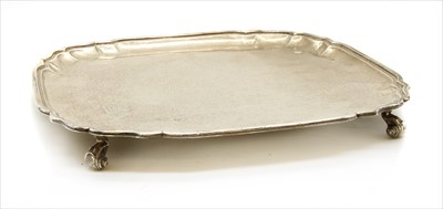 Lot 158 - An early 20th century silver salver