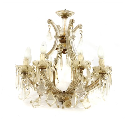 Lot 337 - A Murano glass chandelier