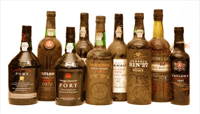 Lot 58 - Assorted Port to include: Graham's, Malvedos, 1979, two bottles and six and a half other bottles