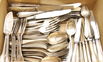 Lot 117 - A quantity of Christofle silver plated flatware