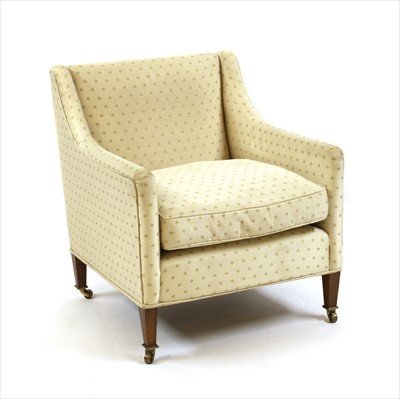 Lot 417 - A Howard type armchair
