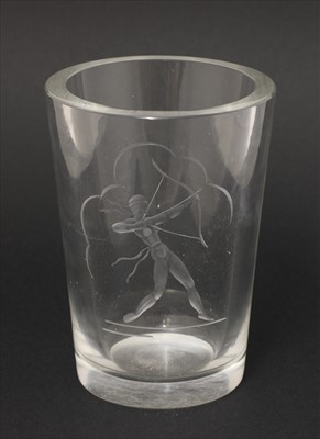 Lot 277 - A Scandinavian glass vase
